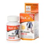 Bioco D3 vitamin 2000NE trendkieg. tabletta 100x