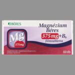 Magnzium Bres 375mg+B6 filmtabletta /11 60x